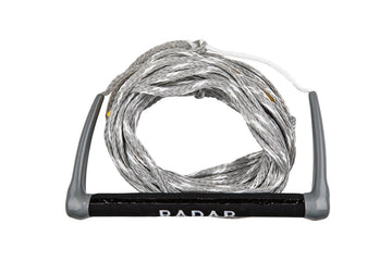 2024 Radar Global Water Sports - 13 in. Diam. Grip Handle 75 ft. Rope - White/Silver - Wake United