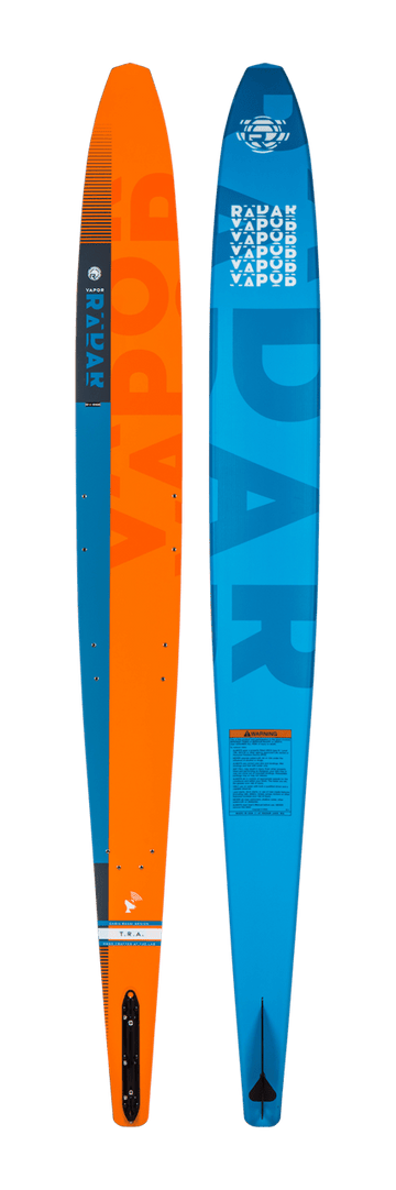 2024 Radar T.R.A. Vapor Slalom Ski - Orange Glow/Lagoon Blue - Wake United