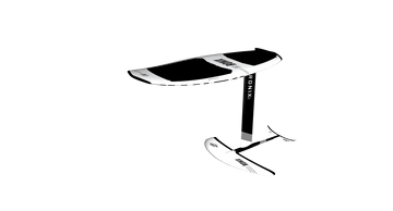 2024 Ronix Fluid 727 Koal Surface Foil Board 28" Mast/Balance 1300cm2 Front Wing - Wake United