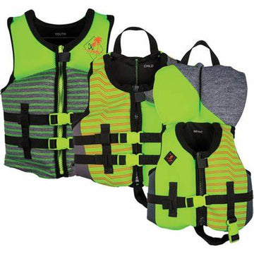 2024 Ronix Vision Boys CGA Vest - Lime Heather - Wake United