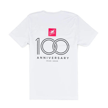 2025 Nautique 100th Anniversary Stacked Logo Tee - White - Wake United