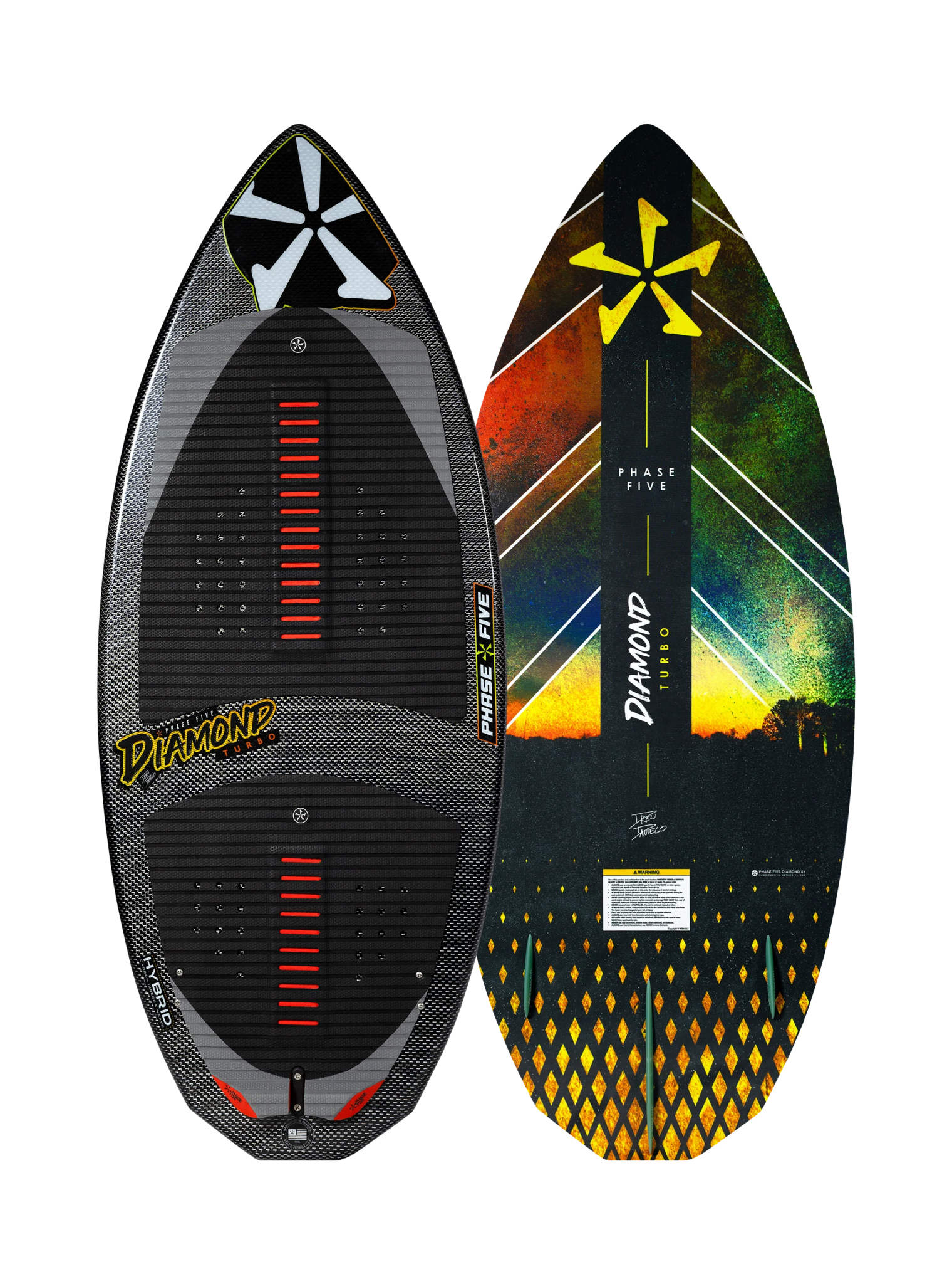 2025 Phase 5 Diamond Turbo Wakesurf Board - Wake United