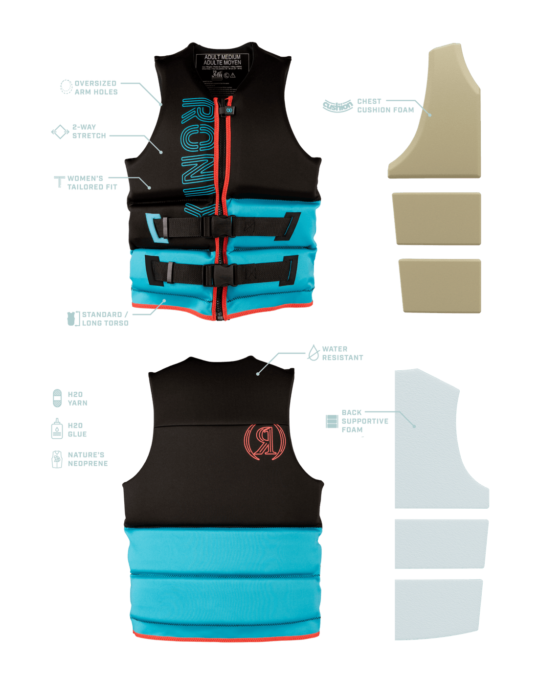 2025 Ronix Cloud Break - Yes - CGA Life Vest - Wake United