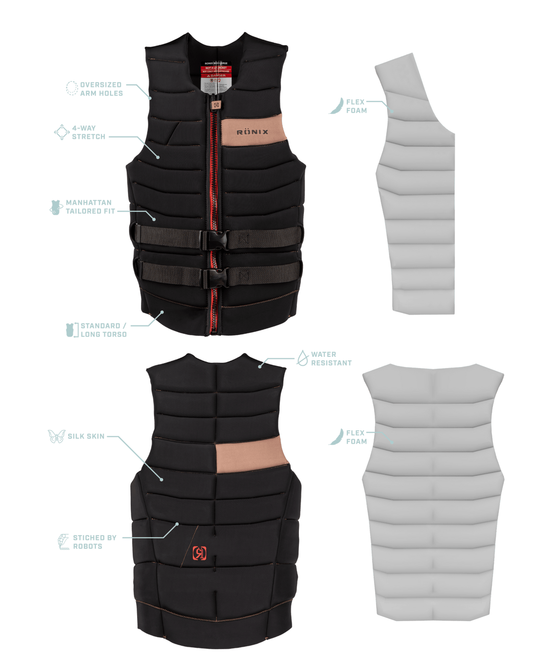 2025 Ronix Vader - Comp Vest - Wake United