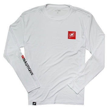 Nautique LS Chill Sun Protection Tee - White - Wake United