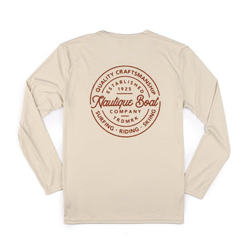 Nautique Trade Circle LS UPF Tee - Bermuda Tan - Wake United