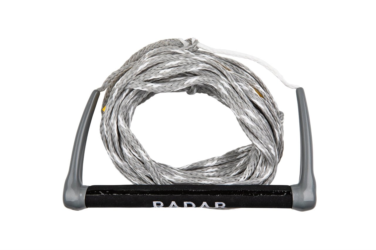 2024 Radar Global Water Sports - 13 in. Diam. Grip Handle 75 ft. Rope - White/Silver - Wake United