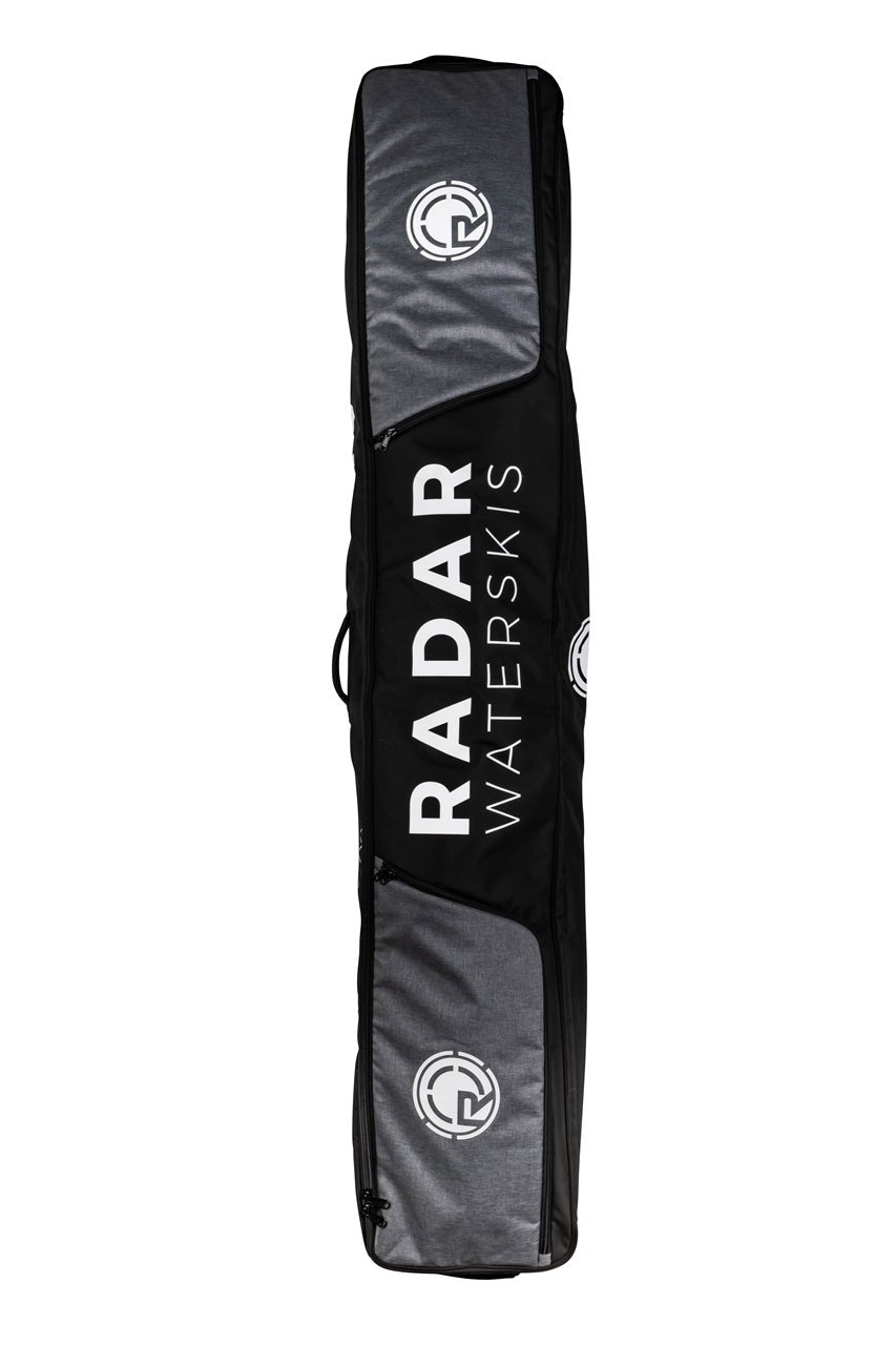 2024 Radar Team Padded Slalom Wheelie Case - Black/Heather Grey - OSFM - Wake United