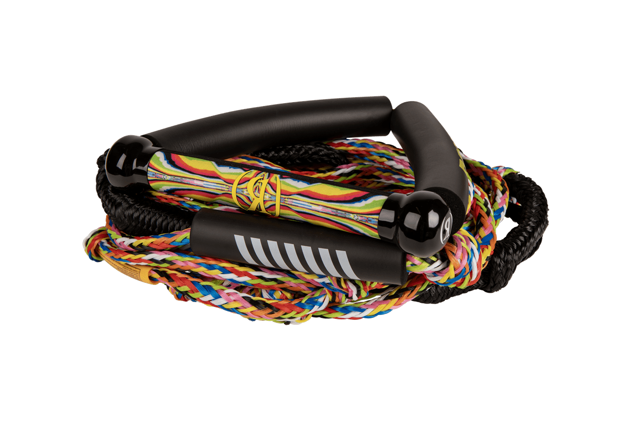 Unwided Rope Ronix Surf Rope w/ 10in. Handle Hide Grip 25ft. 5-Sect. Rope