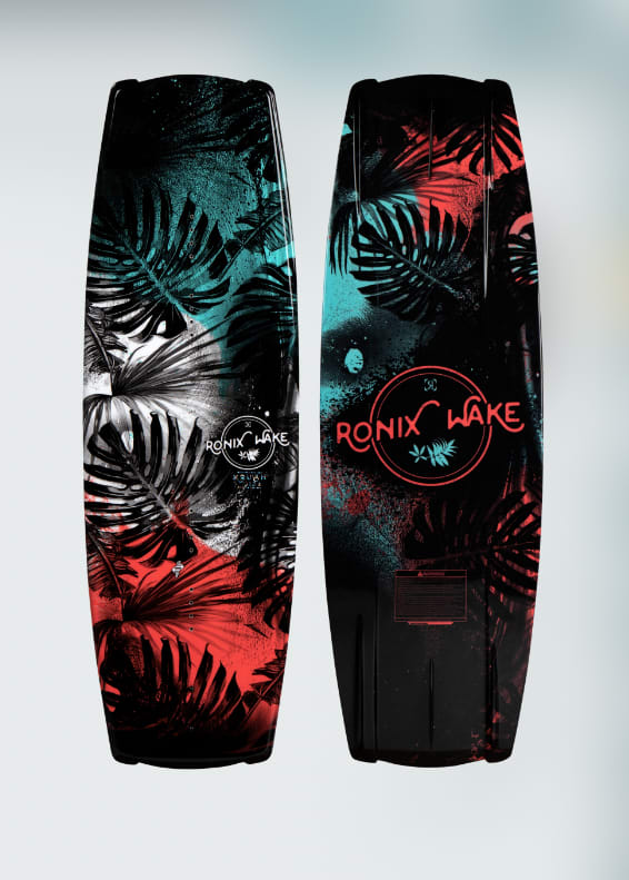 2024 Ronix Krush SF Wakeboard - Tropical Sparkle/Black/Mint/Coral - 128