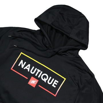 Nautique Frame Hooded Sweatshirt - Black