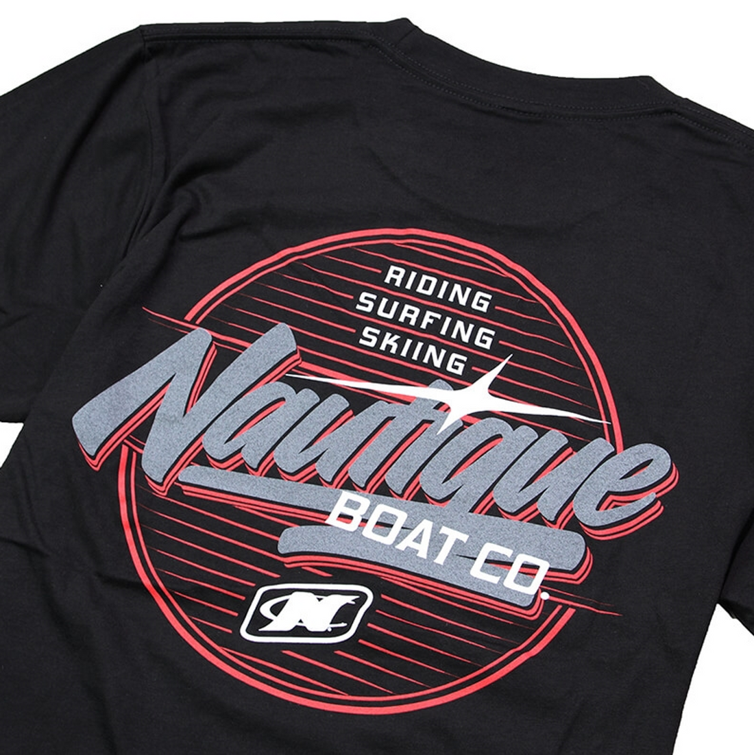 Nautique Chrome Tee - Black