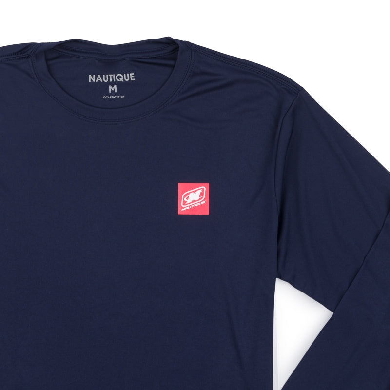 Nautique Dry Zone LS Performance Tee - Navy