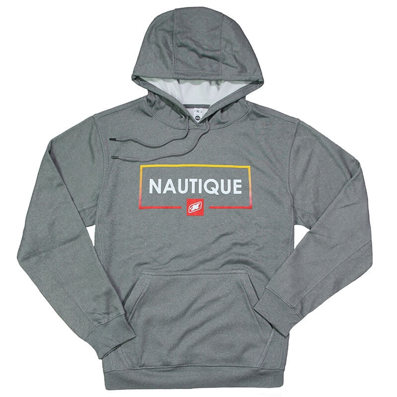 Nautique Frame Hooded Sweatshirt - Heather Grey