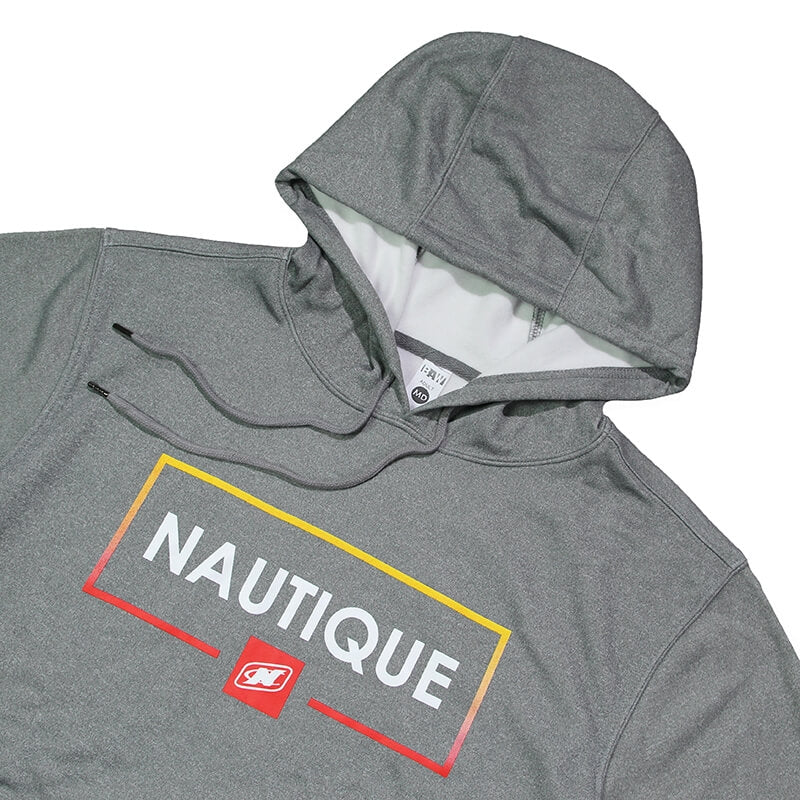 Nautique Frame Hooded Sweatshirt - Heather Grey