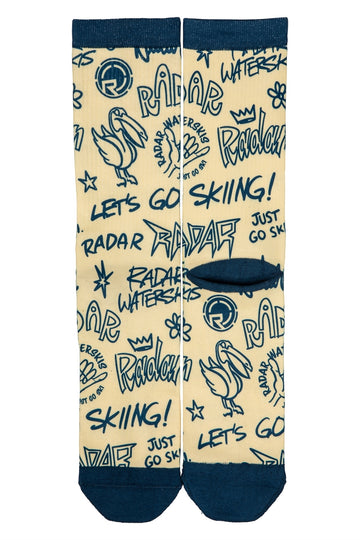 2025 Radar Crew Socks - Ski Beach