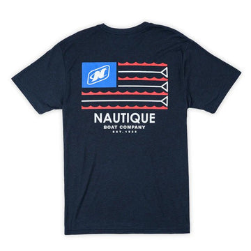 Nautique Flag SS Tee - Legion Blue