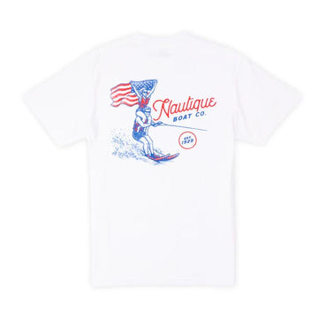 Nautique Patriotic Skiers SS Tee - White
