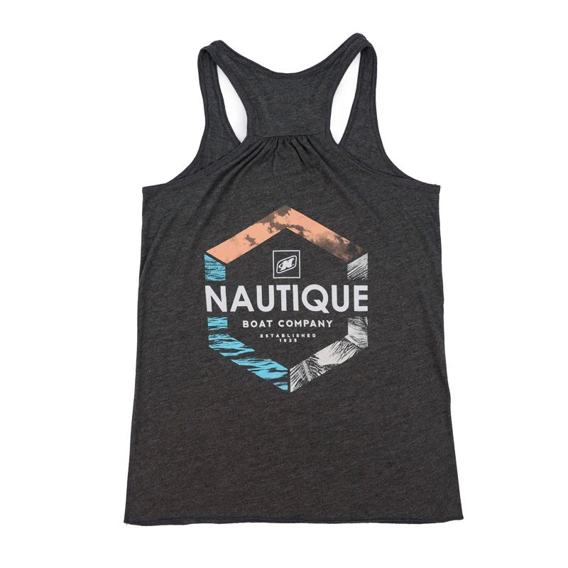 Nautique Women's Serenity Flowy Tank - Dark Grey Heather