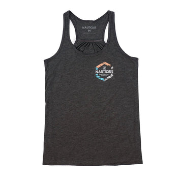 Nautique Women's Serenity Flowy Tank - Dark Grey Heather