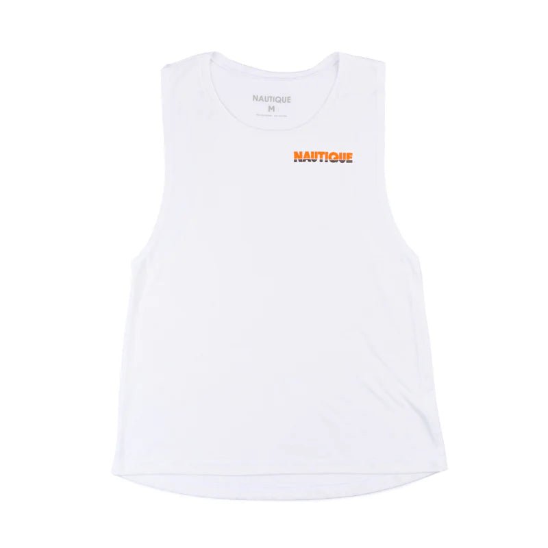 Nautique Women's Vintage Ski Tique Muscle Tank - White