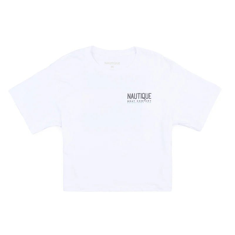 Nautique Women's Wander Crop Tee - White