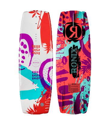 2024 Ronix August Wakeboard - White/Purple/Coral/Blue - 120